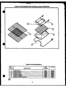 03 - Lw Oven Elements & Internal Oven Acs parts for Amana Range EHA312-OP / EHA3120OP from AppliancePartsPros.com