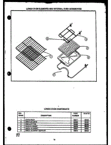 02 - Lw Oven Elements & Internal Oven Acs parts for Amana Range EHA395 from AppliancePartsPros.com