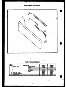 03 - Fixed Panel Assy parts for Amana Range EHB312 from AppliancePartsPros.com