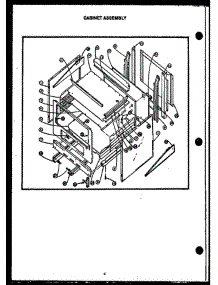 03 - Cabinet Assy parts for Amana Range EHB340 from AppliancePartsPros.com