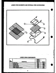 04 - Lw Oven Elements & Internal Oven Acs parts for Amana Range EHB340 from AppliancePartsPros.com