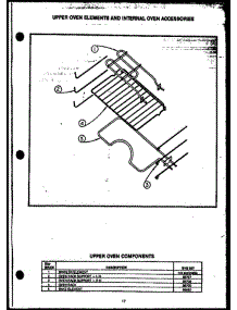 07 - Up Oven Elements & Internal Oven Acs parts for Amana Range EHB397 from AppliancePartsPros.com