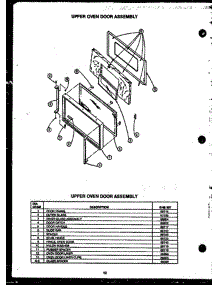 10 - Upper Oven Door Assy parts for Amana Range EHB397 from AppliancePartsPros.com