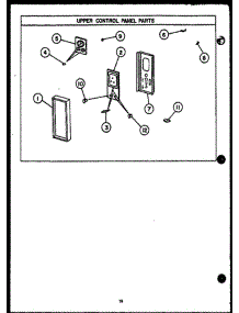 06 - Upper Control Panel Parts parts for Amana Range EHC394 from AppliancePartsPros.com