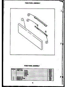 03 - Fixed Panel Assy parts for Amana Range EHD112 from AppliancePartsPros.com
