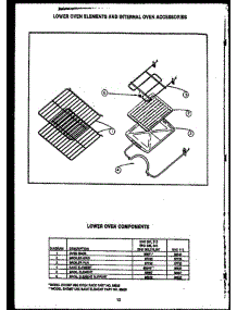 04 - Lw Oven Elements & Internal Oven Acs parts for Amana Range EHD112 from AppliancePartsPros.com