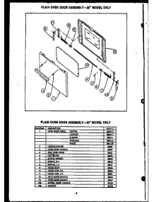 06 - Plain Oven Door Assy--20`` Model Only parts for Amana Range EHD112 from AppliancePartsPros.com