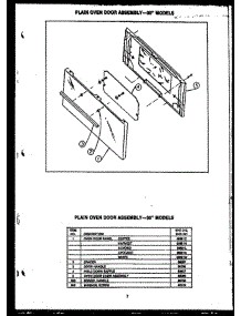 05 - Plain Oven Door Assy--30`` Models parts for Amana Range EHD312 from AppliancePartsPros.com