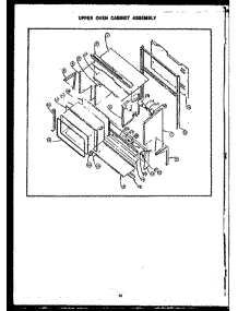 07 - Upper Oven Cabinet Assy parts for Amana Range EHD397 from AppliancePartsPros.com