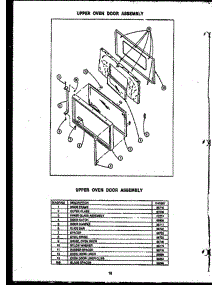 09 - Upper Oven Door Assy parts for Amana Range EHD397 from AppliancePartsPros.com