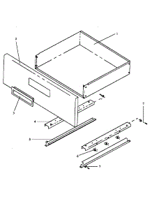 03 - Fixed Panel & Storage Drawer Assy parts for Amana Range EHN3892W,L / P1142479NWL from AppliancePartsPros.com