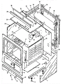 02 - Cabinet Section parts for Amana Range EHN3892WW / P1142422NWW from AppliancePartsPros.com