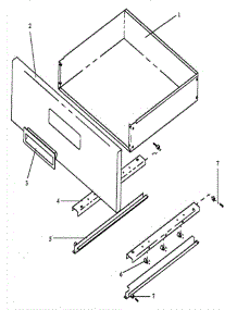 03 - Fixed Panel & Storage Drawer Assy parts for Amana Range EHN3892WW / P1142422NWW from AppliancePartsPros.com