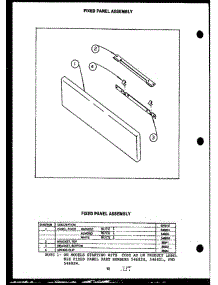 04 - Fixed Panel Assy parts for Amana Range EHS112 from AppliancePartsPros.com