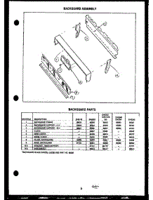 02 - Backguard Parts parts for Amana Range EHS267 from AppliancePartsPros.com