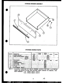08 - Storage Drawer Parts parts for Amana Range EHS267 from AppliancePartsPros.com
