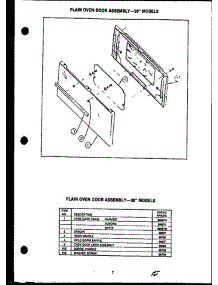 07 - Plain Oven Door Assy-30`` Models parts for Amana Range EHS312 from AppliancePartsPros.com