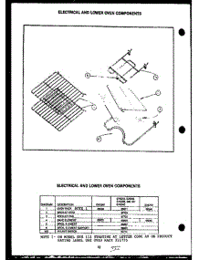 04 - Electrical And Lower Oven Components parts for Amana Range EHS343 from AppliancePartsPros.com