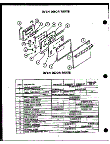 04 - Oven Door Parts parts for Amana Range EHS344-OF / EHS3440OF from AppliancePartsPros.com