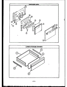 05 - Oven Door Parts parts for Amana Range EHS360 from AppliancePartsPros.com