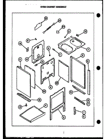 03 - Oven Cabinet Assy parts for Amana Range EHT-345 from AppliancePartsPros.com