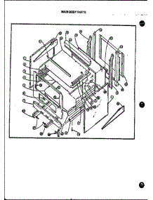 03 - Main Body Parts parts for Amana Range EJA312 from AppliancePartsPros.com