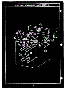 02 - Electrical Components Lower Section parts for Amana Range EJC335 from AppliancePartsPros.com