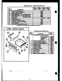 03 - Lower Storage Drawer parts for Amana Range EJC335 from AppliancePartsPros.com