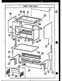 08 - Upper Oven Parts parts for Amana Range EJC394 from AppliancePartsPros.com