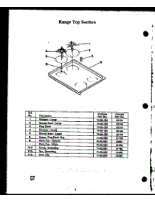 05 - Range Top Section parts for Amana Range EJR304-2F/N / EJR30402F/N from AppliancePartsPros.com