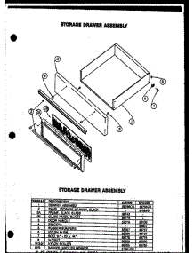 05 - Storage Drawer Assy parts for Amana Range EJS306 from AppliancePartsPros.com