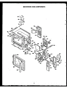 02 - Microwave Oven Components parts for Amana Oven EKD395 from AppliancePartsPros.com