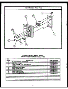 06 - Upper Control Panel Parts parts for Amana Oven EKD395 from AppliancePartsPros.com