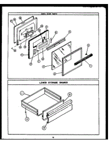 08 - Upper Oven Parts parts for Amana Oven EKD395 from AppliancePartsPros.com