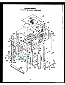 02 - Cabinet Section parts for Amana Oven EKS289 from AppliancePartsPros.com