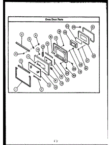 05 - Oven Door Parts parts for Amana Oven EKS395 from AppliancePartsPros.com