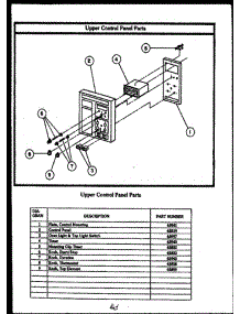 07 - Upper Control Panel Parts parts for Amana Oven EKS395 from AppliancePartsPros.com