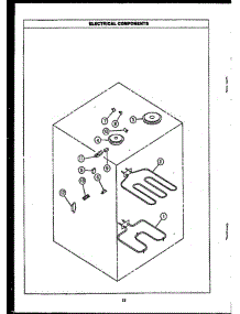02 - Electrical Components parts for Amana Oven EKS396 from AppliancePartsPros.com