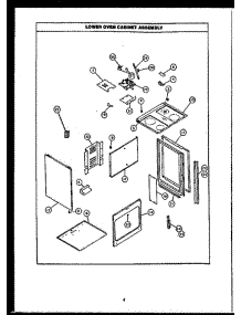 03 - Lower Oven Cabinet Assy parts for Amana Oven EKS396 from AppliancePartsPros.com