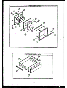 07 - Oven Door Parts parts for Amana Oven EKS396 from AppliancePartsPros.com