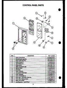 03 - Control Panel Parts parts for Amana Range EKT-396 from AppliancePartsPros.com