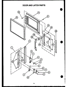04 - Door And Latch Parts parts for Amana Range EKT-396 from AppliancePartsPros.com