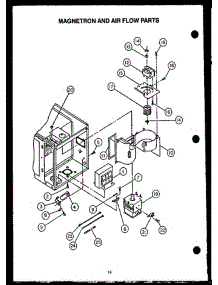 06 - Magnetron And Air Flow Parts parts for Amana Range EKT-396 from AppliancePartsPros.com