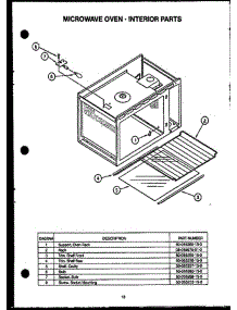 07 - Microwave Oven - Interior Parts parts for Amana Range EKT-396 from AppliancePartsPros.com