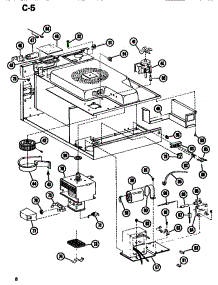 02 - Interior parts for Amana Microwave EMR2 / P7220801M from AppliancePartsPros.com