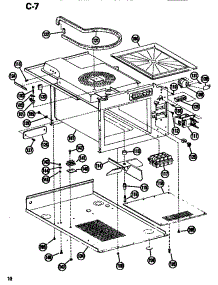 03 - Interior parts for Amana Microwave EMR2 / P7220801M from AppliancePartsPros.com