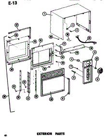 02 - Exterior parts for Amana Microwave EMR3 / P7369003M from AppliancePartsPros.com