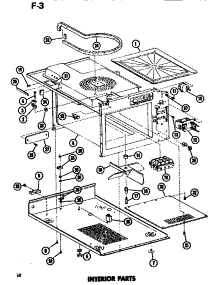 04 - Interior parts for Amana Microwave EMR3 / P7369003M from AppliancePartsPros.com