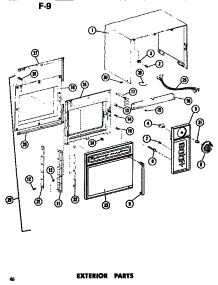 02 - Exterior parts for Amana Microwave EMR3 / P7450301M from AppliancePartsPros.com