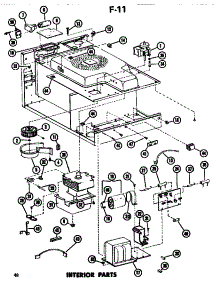 03 - Interior parts for Amana Microwave EMR3 / P7450301M from AppliancePartsPros.com